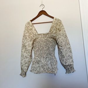 Cottagecore Smocked Top 3X/4X Silk-Feel Hackwith Design House